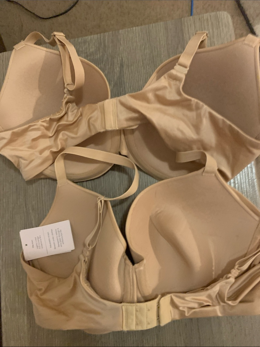 2 NWT 36D Auden Nude T-Shirt Bras Duo - Light Nude - Picture 4 of 4